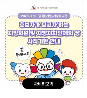 공직선거법 개정 안내(지방의원 및 지방자치단체의 장 사직기한 안내)